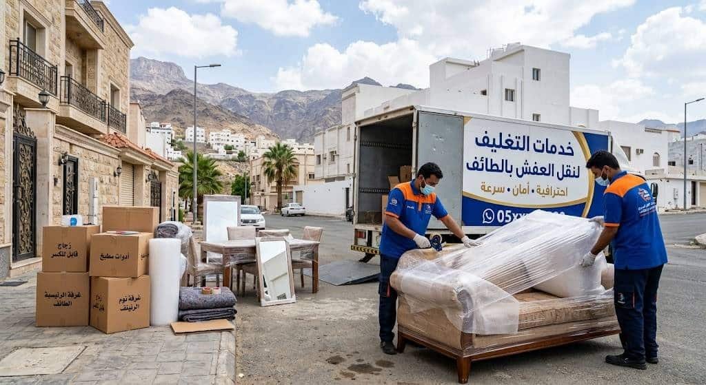 خدمات التغليف لنقل عفش بالطائف